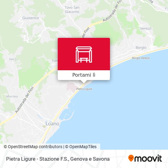 Mappa Pietra Ligure - Stazione F.S.