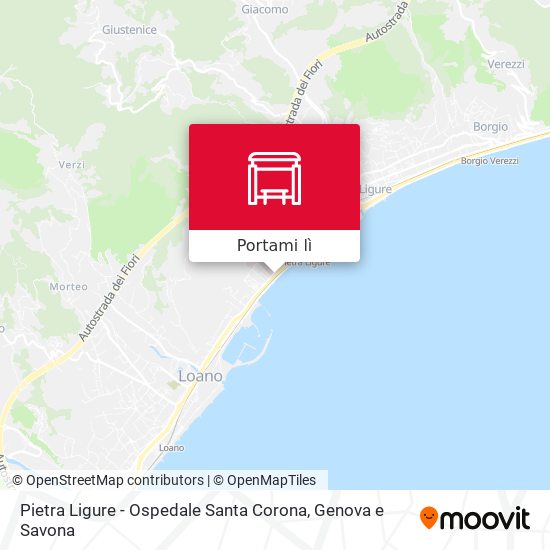 Mappa Pietra Ligure - Ospedale Santa Corona