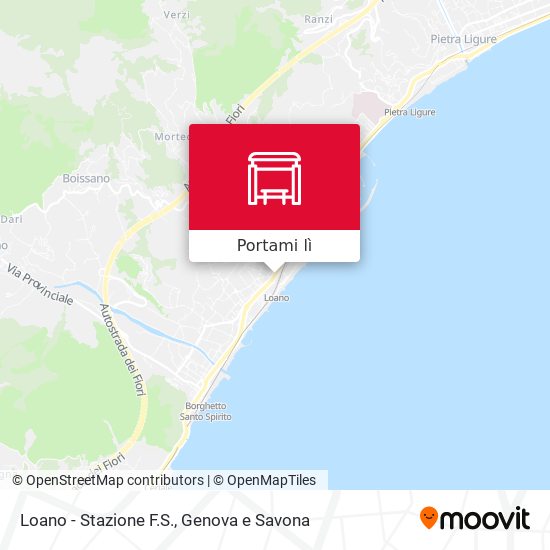 Mappa Loano - Stazione F.S.