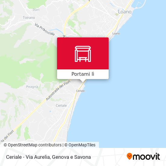 Mappa Ceriale - Via Aurelia