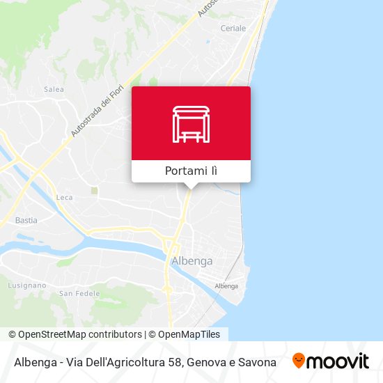 Mappa Albenga - Via Dell'Agricoltura 58