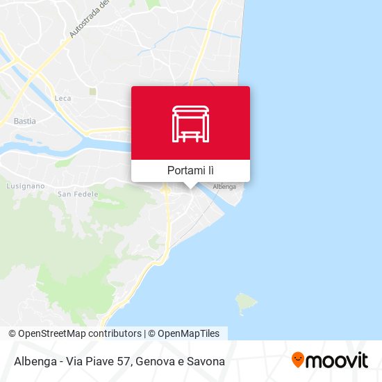 Mappa Albenga - Via Piave 57