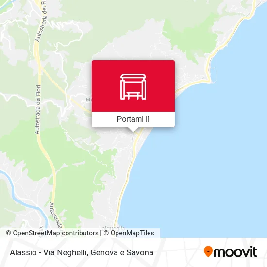 Mappa Alassio - Via Neghelli