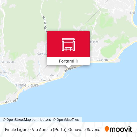 Mappa Finale Ligure - Via Aurelia (Porto)