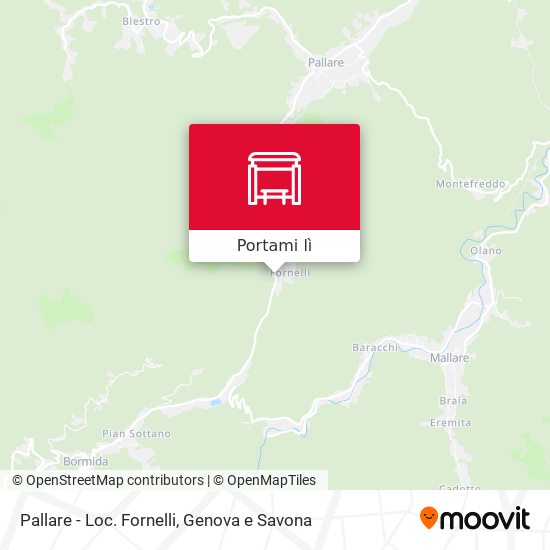Mappa Pallare - Loc. Fornelli