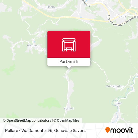 Mappa Pallare - Via Damonte, 96