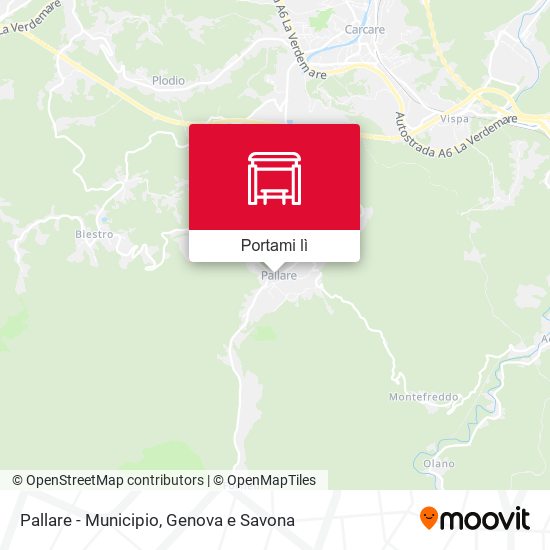 Mappa Pallare - Municipio