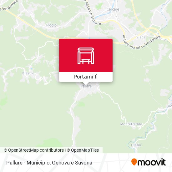 Mappa Pallare - Municipio