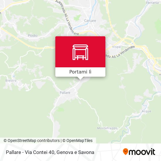 Mappa Pallare - Via Contei 40
