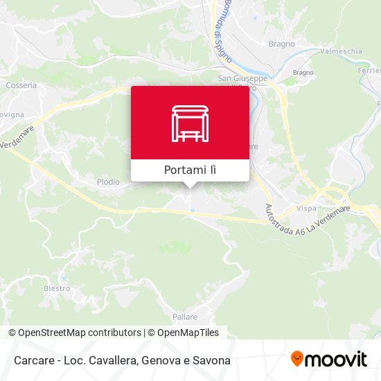 Mappa Carcare - Loc. Cavallera