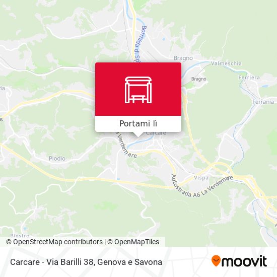 Mappa Carcare - Via Barilli 38