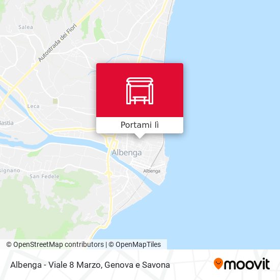 Mappa Albenga - Viale 8 Marzo