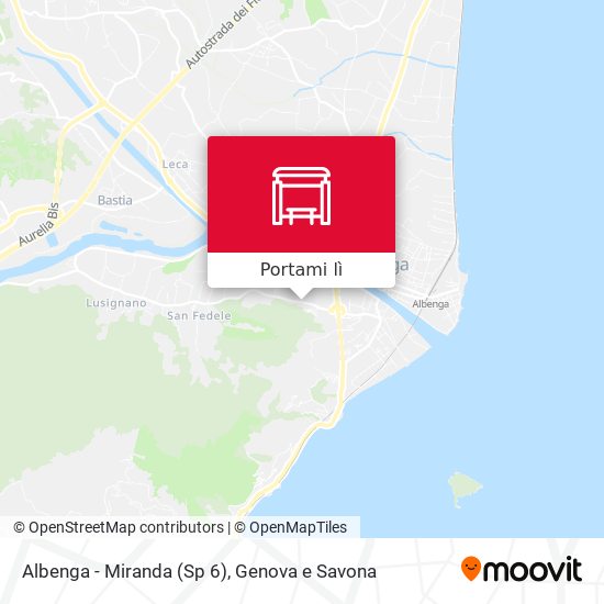 Mappa Albenga - Miranda (Sp 6)