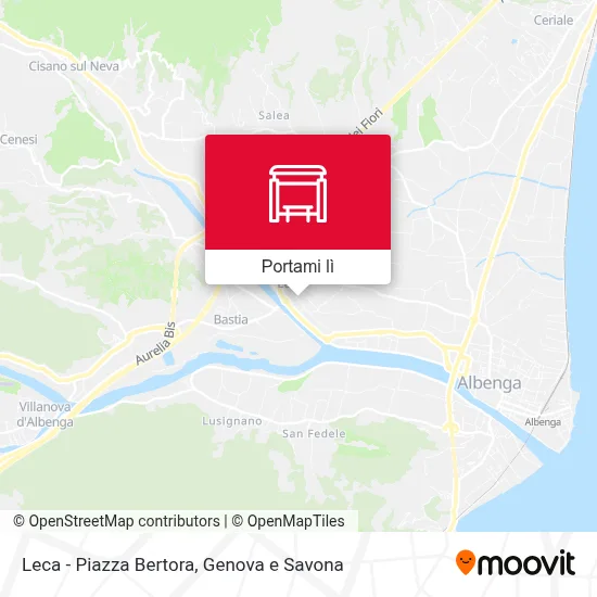 Mappa Leca - Piazza Bertora