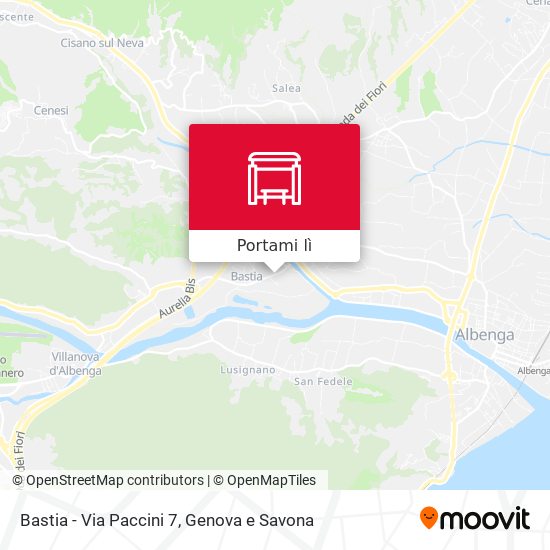 Mappa Bastia - Via Paccini 7