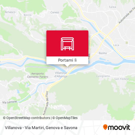Mappa Villanova - Via Martiri