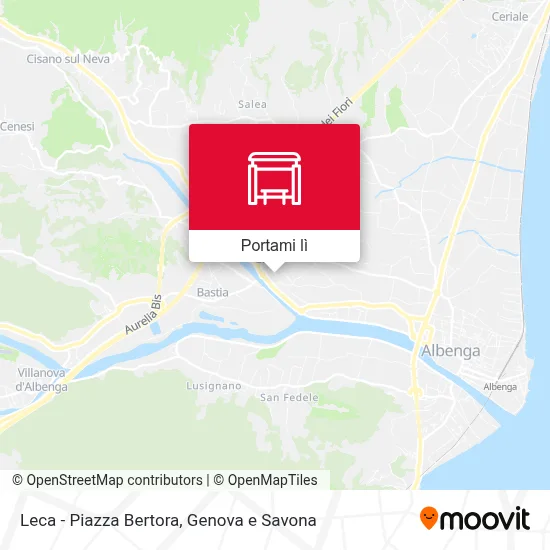 Mappa Leca - Piazza Bertora