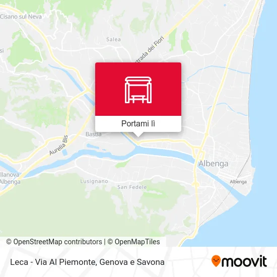 Mappa Leca - Via Al Piemonte