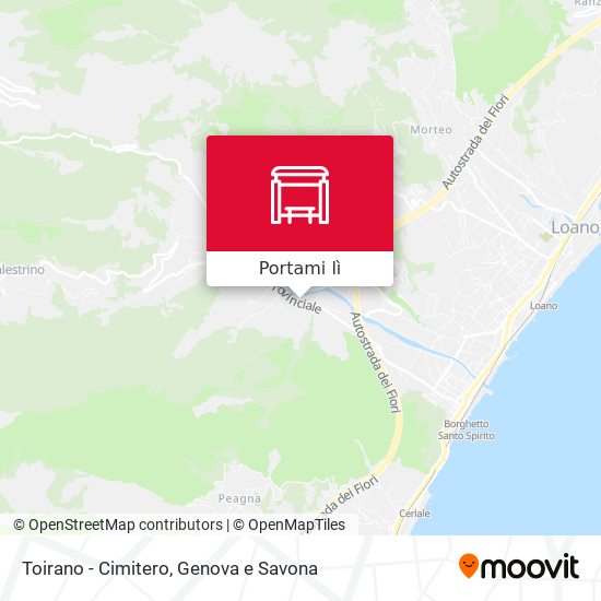Mappa Toirano - Cimitero