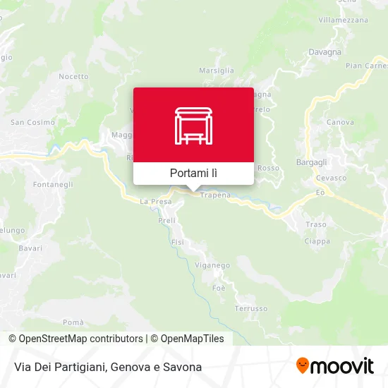 Mappa Via Dei Partigiani