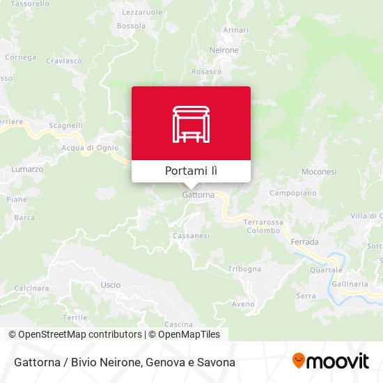 Mappa Gattorna / Bivio Neirone