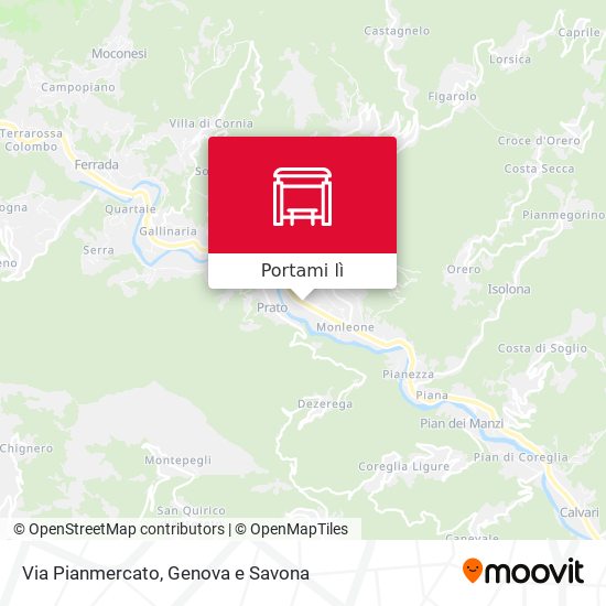 Mappa Via Pianmercato