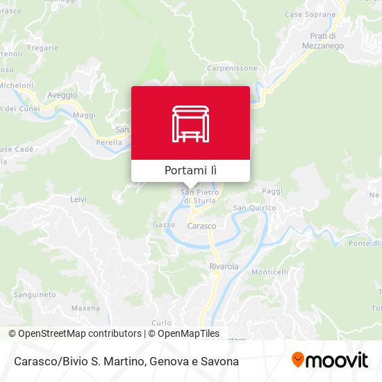 Mappa Carasco/Bivio S. Martino