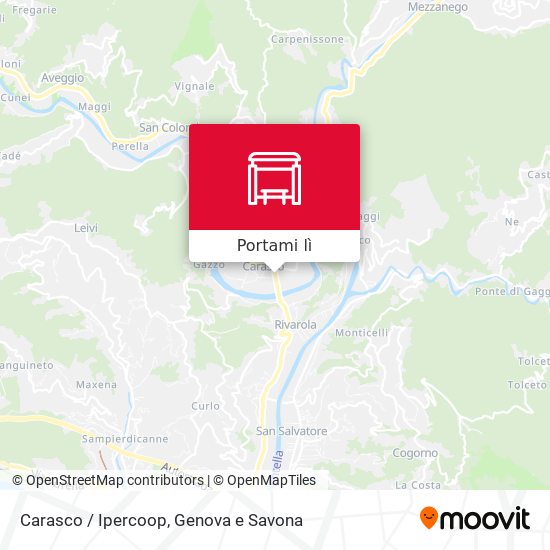 Mappa Carasco / Ipercoop