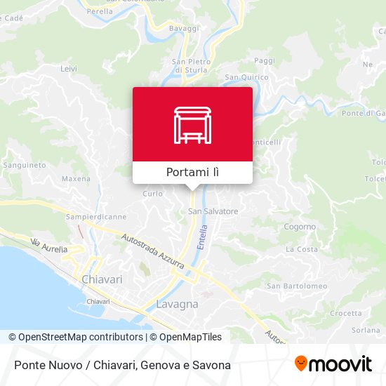 Mappa Ponte Nuovo / Chiavari