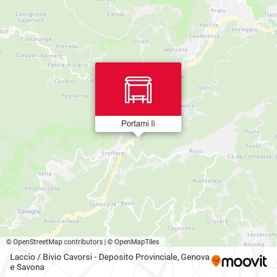 Mappa Laccio / Bivio Cavorsi - Deposito Provinciale