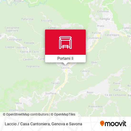 Mappa Laccio / Casa Cantoniera