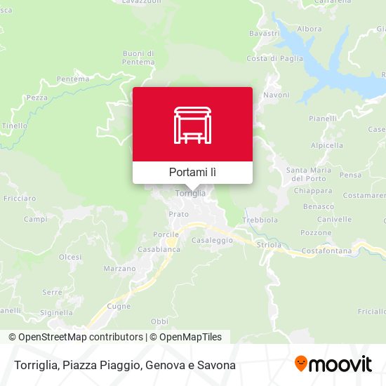 Mappa Torriglia, Piazza Piaggio
