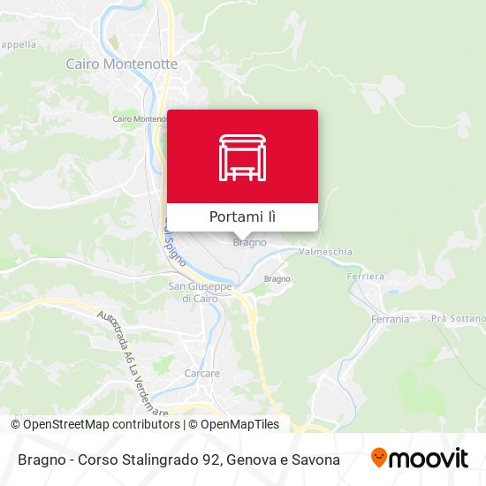 Mappa Bragno - Corso Stalingrado 92