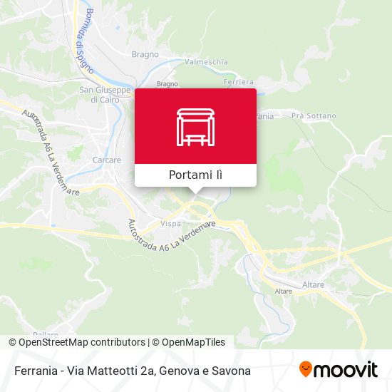 Mappa Ferrania - Via Matteotti 2a