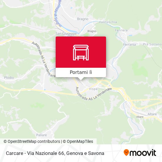 Mappa Carcare - Via Nazionale 66