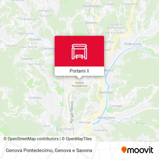 Mappa Genova Pontedecimo