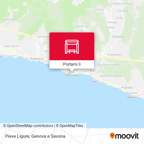 Mappa Pieve Ligure