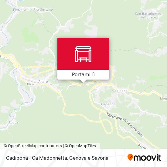 Mappa Cadibona - Ca  Madonnetta