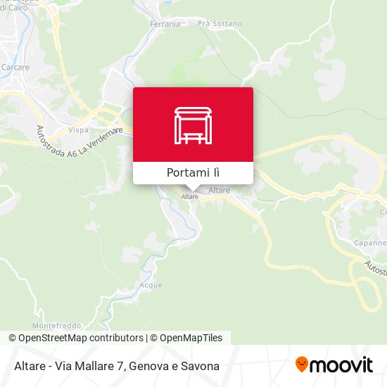 Mappa Altare - Via Mallare 7