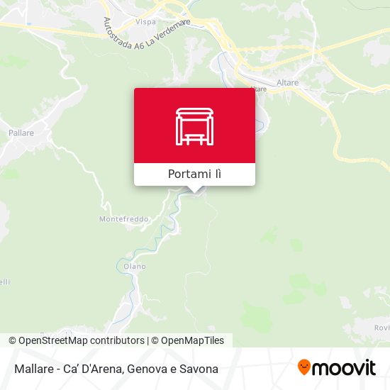 Mappa Mallare - Ca’ D'Arena