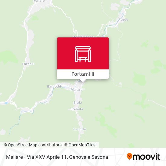 Mappa Mallare - Via XXV Aprile 11