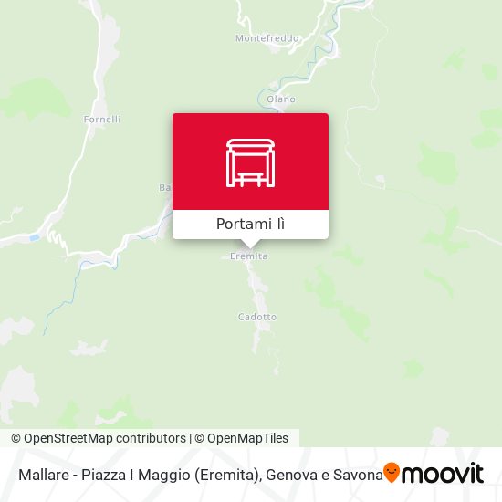 Mappa Mallare - Piazza I Maggio (Eremita)