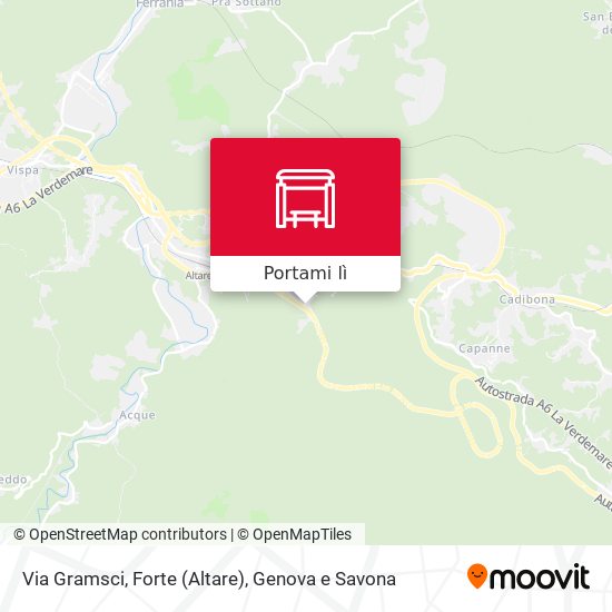 Mappa Via Gramsci, Forte (Altare)