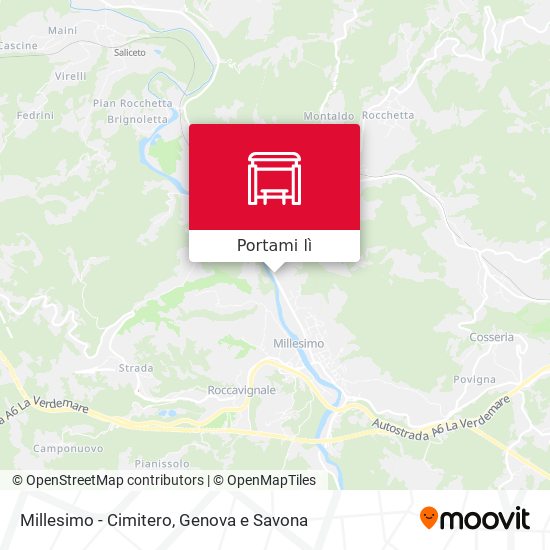 Mappa Millesimo - Cimitero