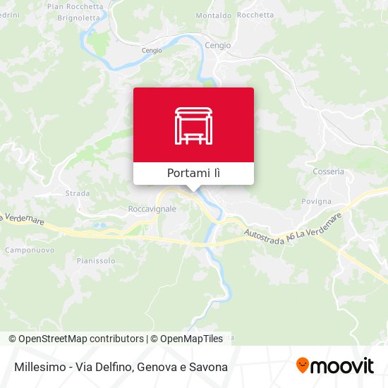 Mappa Millesimo - Via Delfino