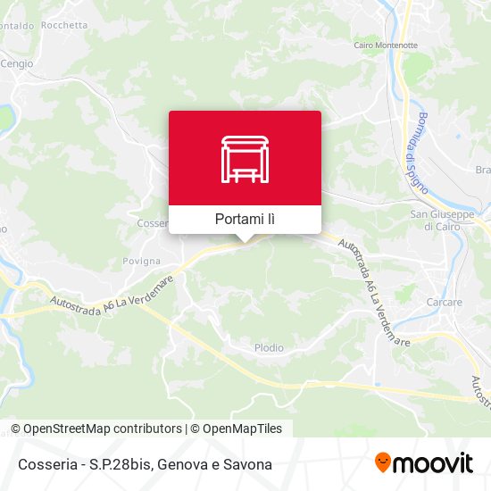 Mappa Cosseria - S.P.28bis