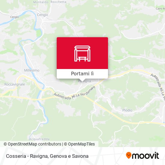 Mappa Cosseria - Ravigna