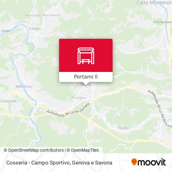Mappa Cosseria - Campo Sportivo