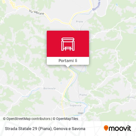 Mappa Strada Statale 29 (Piana)