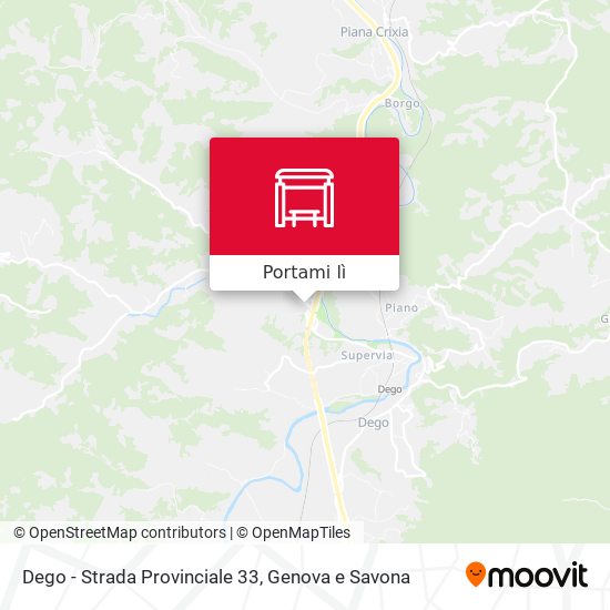 Mappa Dego - Strada Provinciale 33